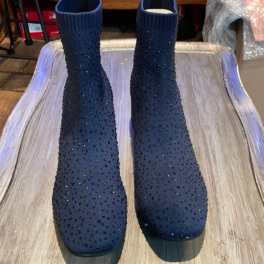 Kenneth Cole Reaction Blue Ankle Booties